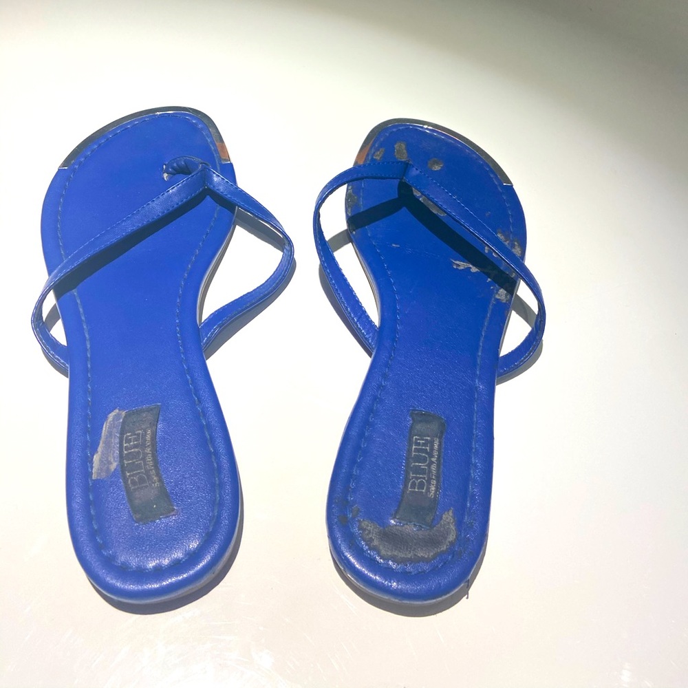 Blue Thong Sandal